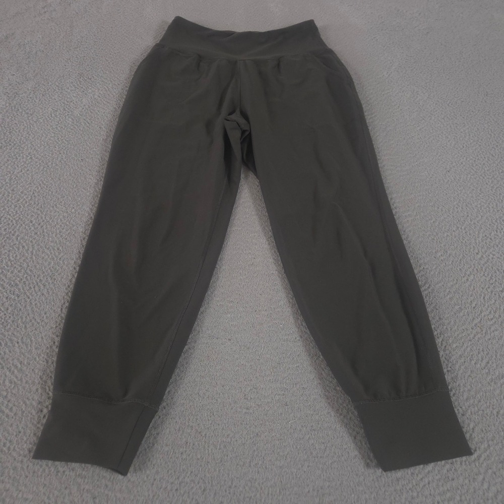 Old Navy Pants Womens S Olive PowerSoft High-Rise Go-Dry Joggers Tapered Ankle